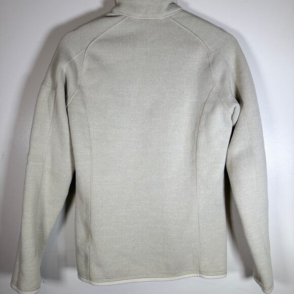 Patagonia Women’s Better Sweater 1/4 Zip Fleece Pullover Off‑White Size M Warm - Picture 6 of 13